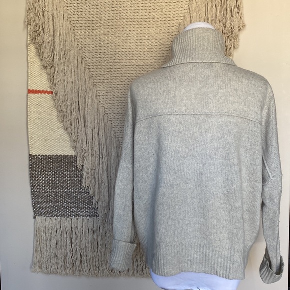 360 Cashmere Heather Grey Turtleneck Small - Picture 5 of 11
